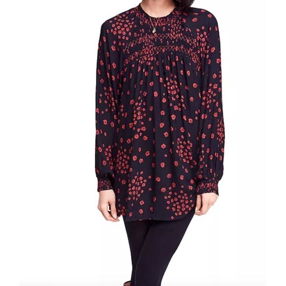 FREE PEOPLE FLOWER'S IN HER HAIR TUNIC TOP SIZE L - Picture 10 of 10